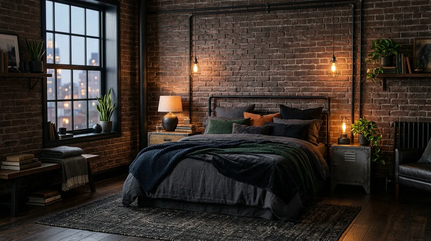 Add curtains that deepen the room and soften sound inspiration for a moody bedroom.